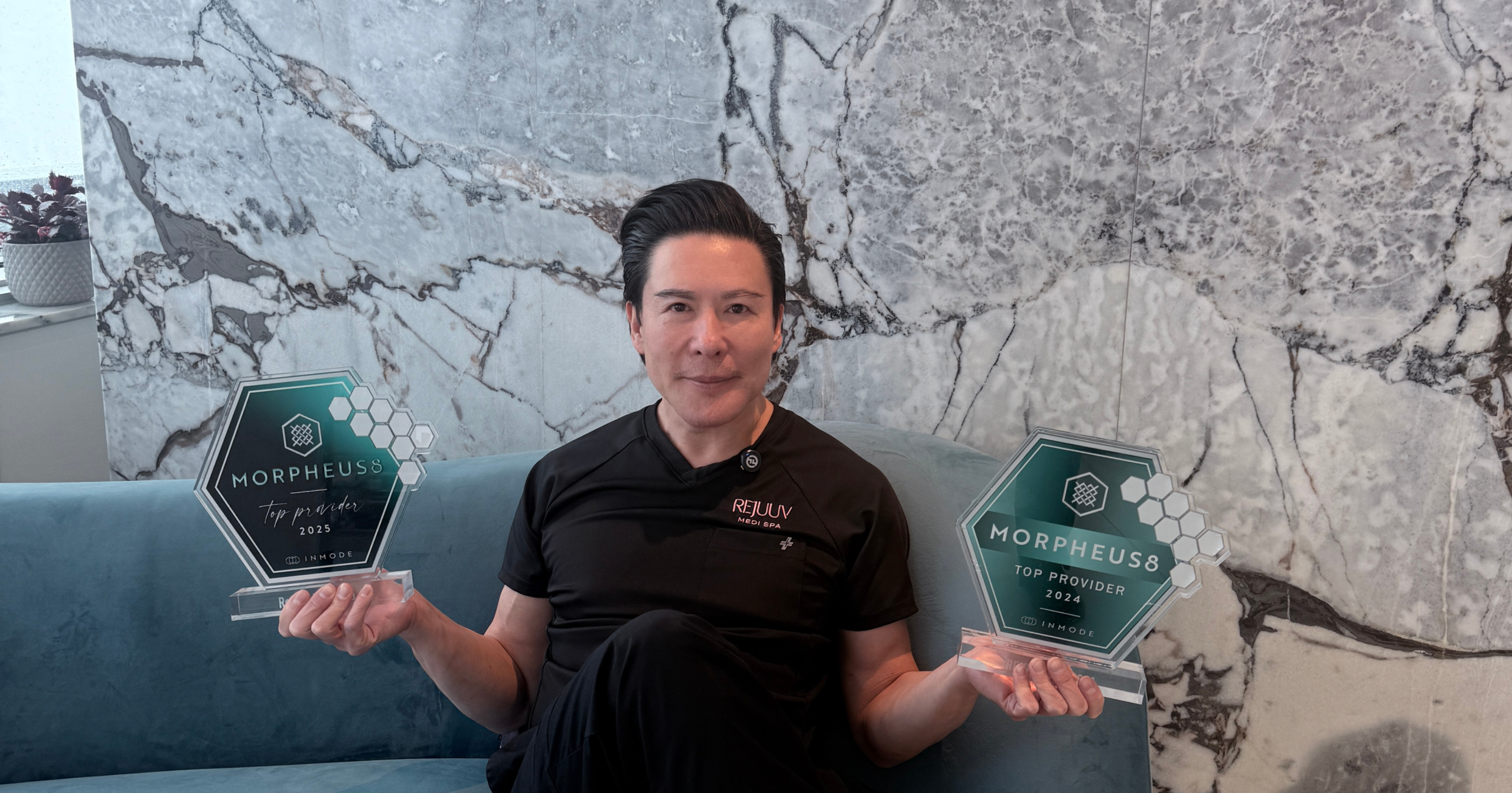 Rejuuv Medi Spa Morpheus8 Top Provider Trophy 2024 & 2025