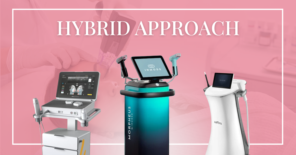 Combining Morpheus8 skin tightening treatment with other aesthetic procedures for enhanced collagen stimulation.